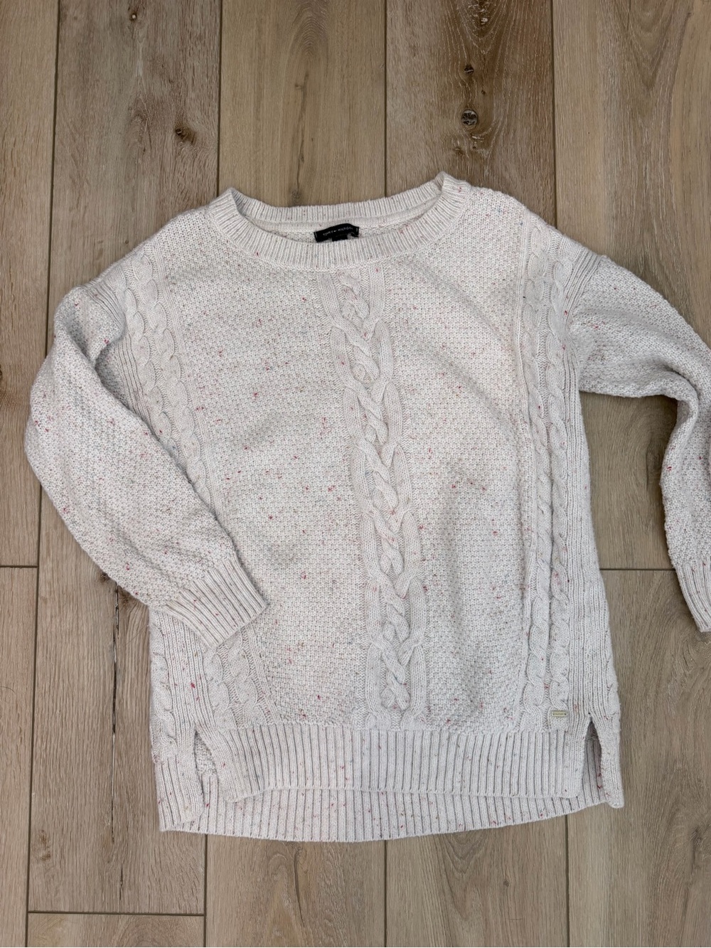 Tommy Hilfiger Cable Knit Flecked Sweater Small